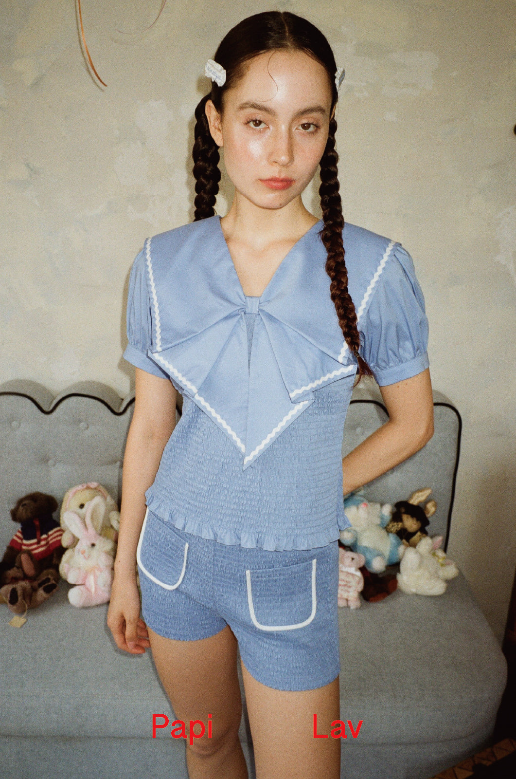 BLUE ORIGAMI SHIRT