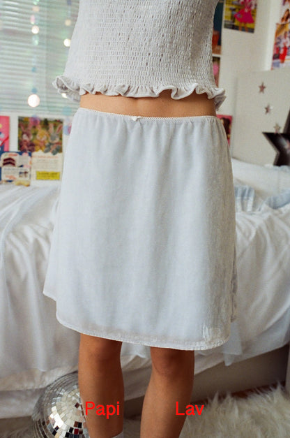 GRACIE VELVET SKIRT