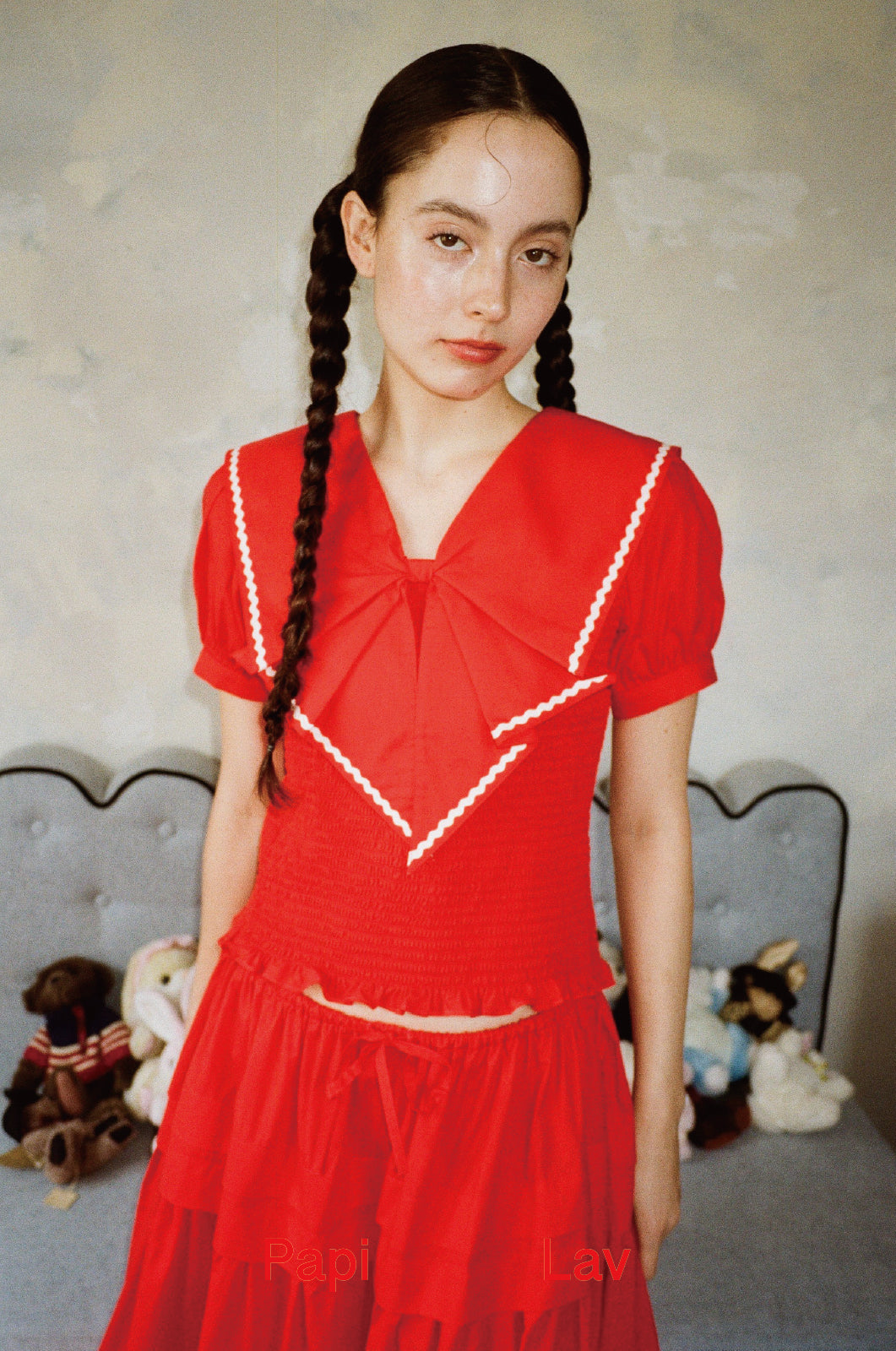 RED ORIGAMI SHIRT