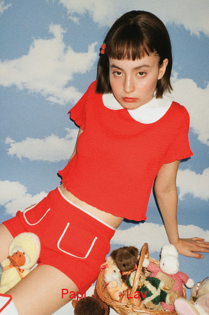 RED GRIGGLE SMOCK SHIRT