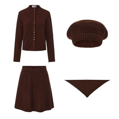 CHOCOLATE BROWN HEART-WARMING SET