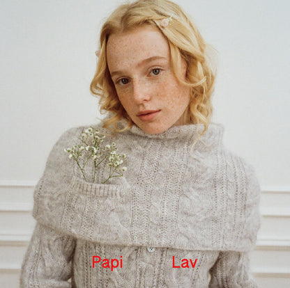 GREY HEARTBROKEN PONCHO