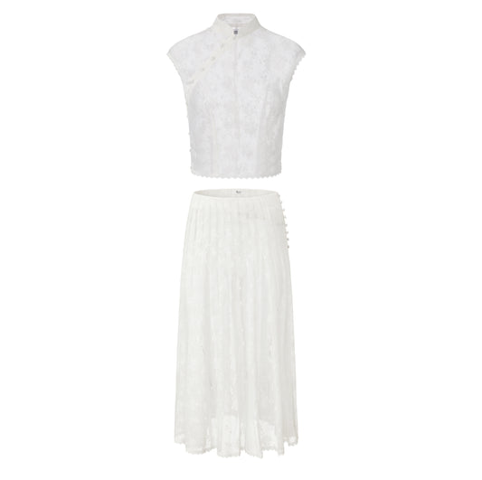 WHITE LACE SUE SET x GARBO