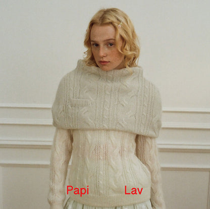 GREY HEARTBROKEN PONCHO