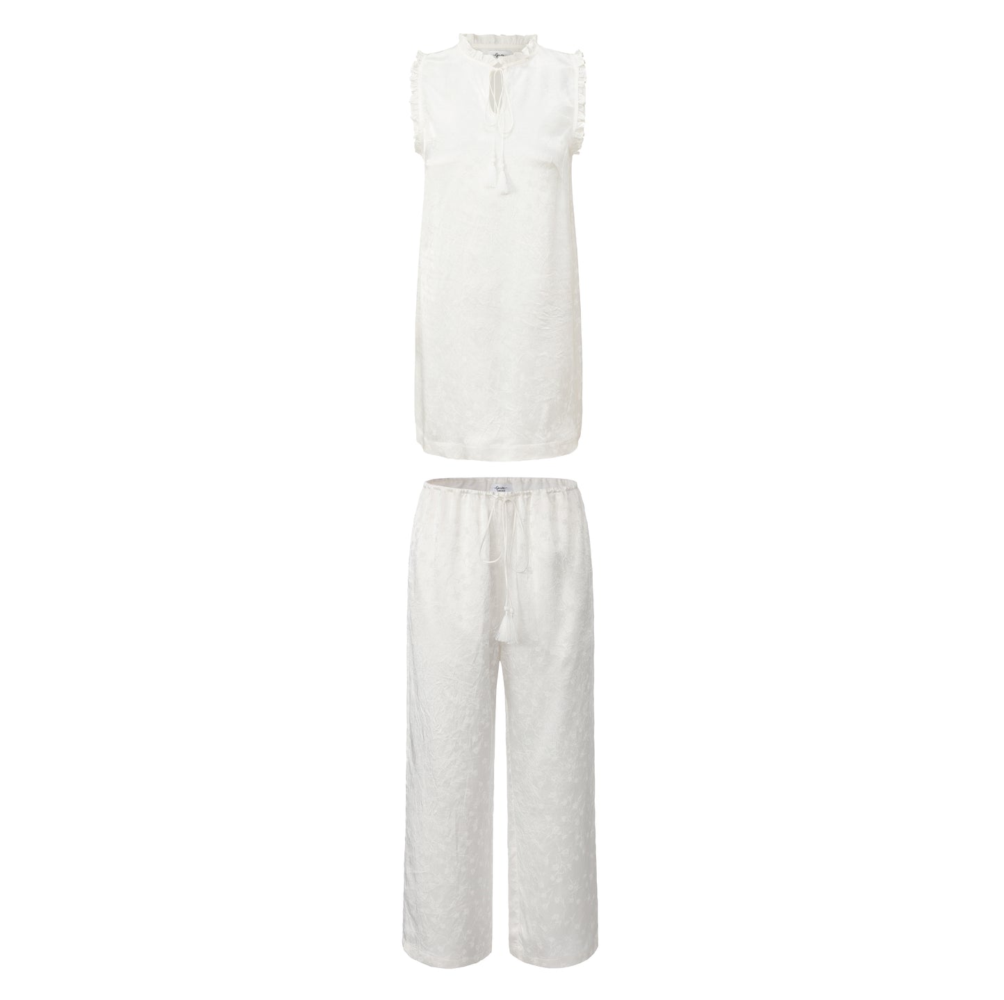 WHITE JACQUARD LILI SET x GARBO