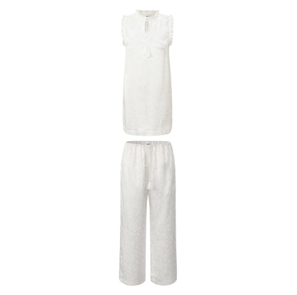 WHITE JACQUARD LILI SET x GARBO