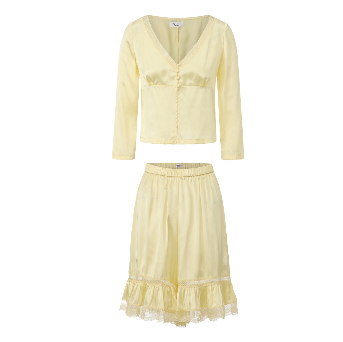 YELLOW FENFEN SILK SET x GARBO