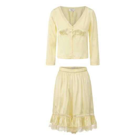 YELLOW FENFEN SILK SET x GARBO