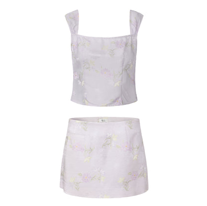 LILAC JACQUARD IRIS SET x GARBO