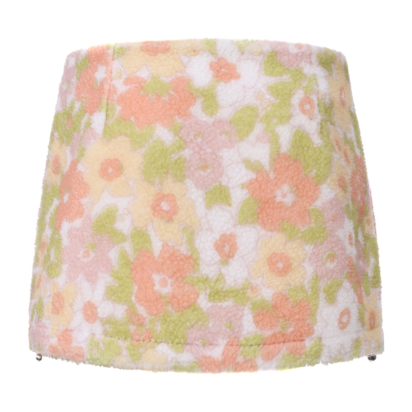FLORAL PRINT JAMES POLAR FLEECE MINI SKIRT