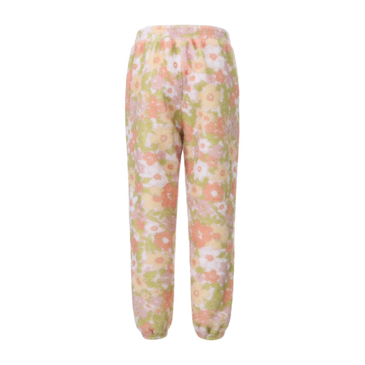 FLORAL PRINT OVERSIZED POLAR FLEECE SWEATSHIRT AND PANTS