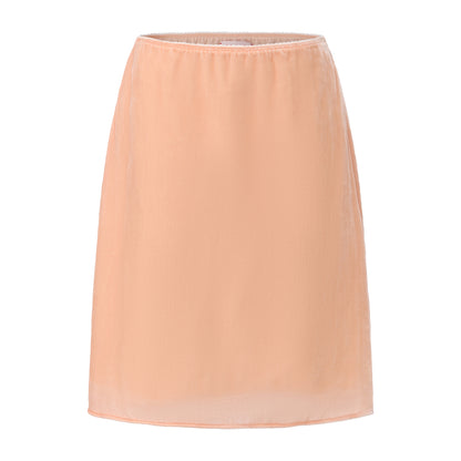 LIGHT CORAL AMBIGUOUS SMOCK TOP AND A-LINE SKIRT