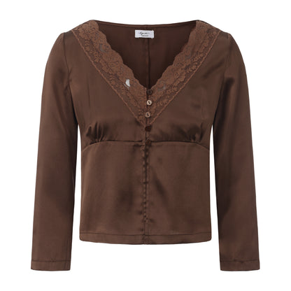 BROWN FENFEN SILK SET x GARBO