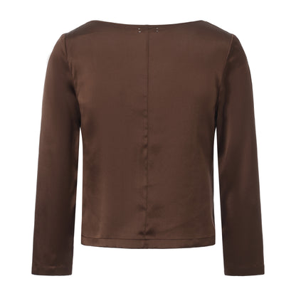 BROWN FENFEN SILK SET x GARBO