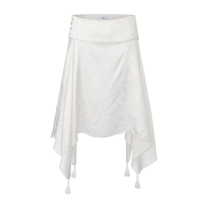 WHITE JACQUARD IRIS SET x GARBO