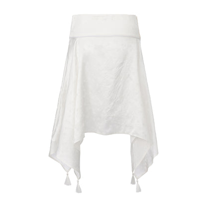 WHITE JACQUARD IRIS SET x GARBO