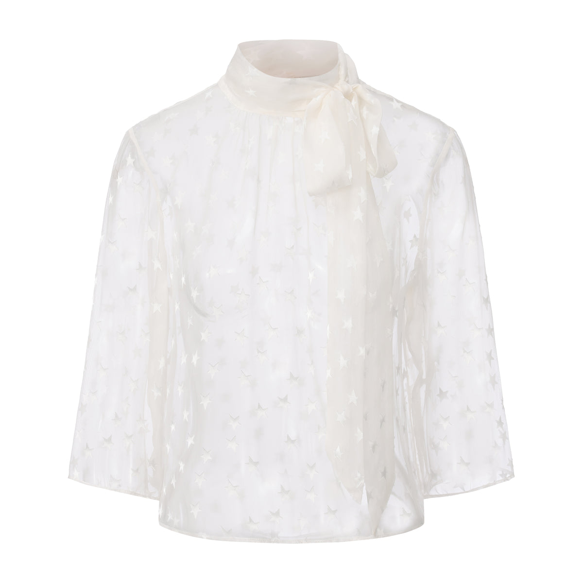 MOONLIGHT CHIFFON TIE SHIRT