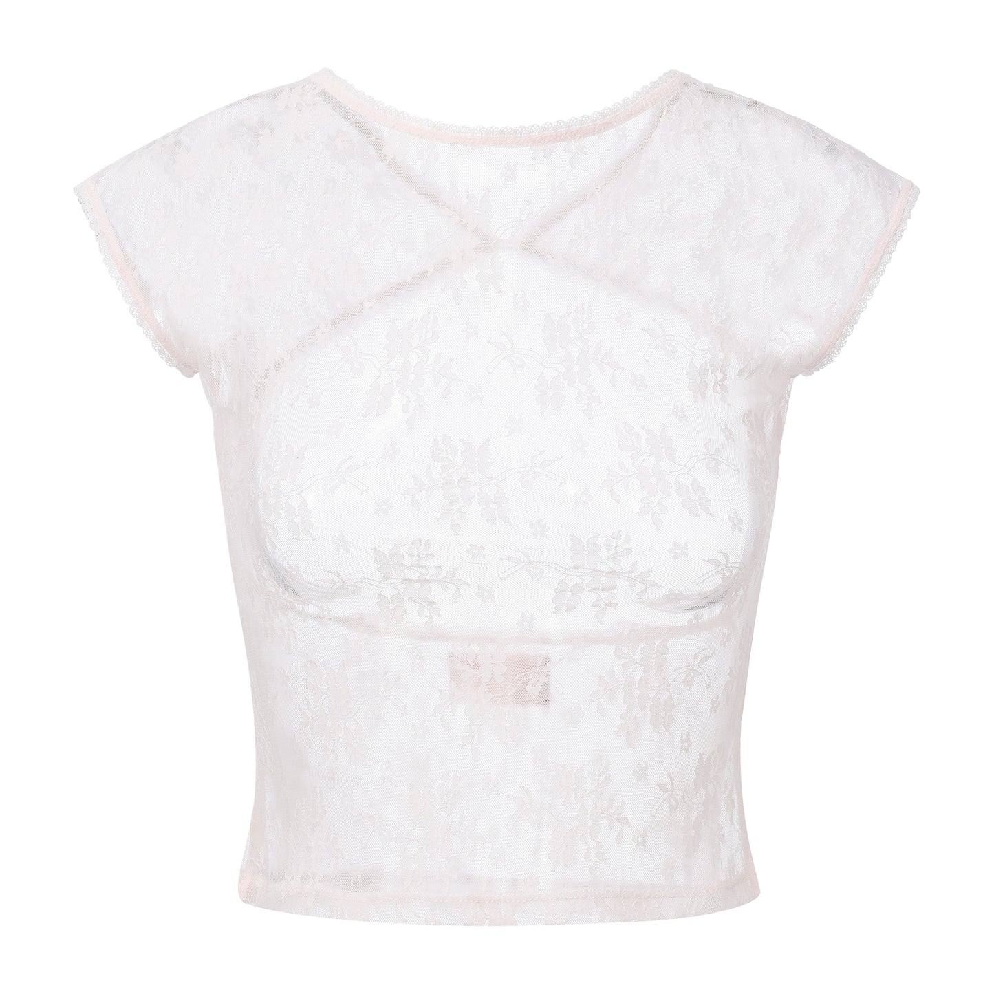LIGHT PINK MELLOW LACE TOP
