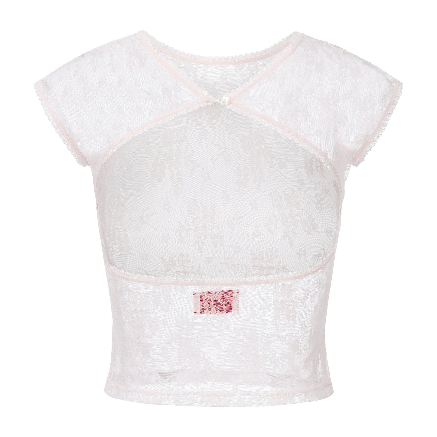 LIGHT PINK MELLOW LACE TOP