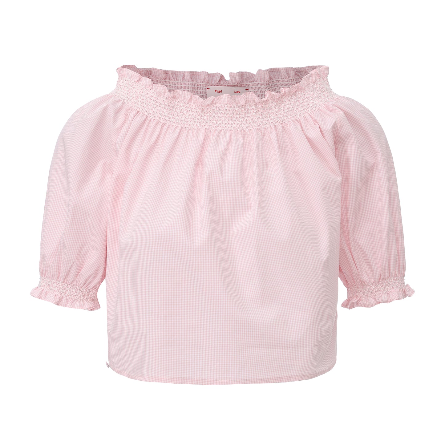 Pink Gingham Marshmallow Top and Pants Set