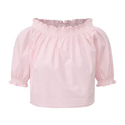 Pink Gingham Marshmallow Top and Pants Set