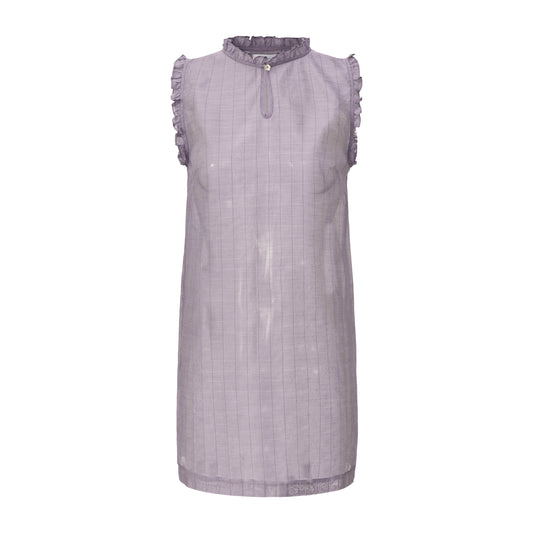 PURPLE CHECK LILI DRESS x GARBO