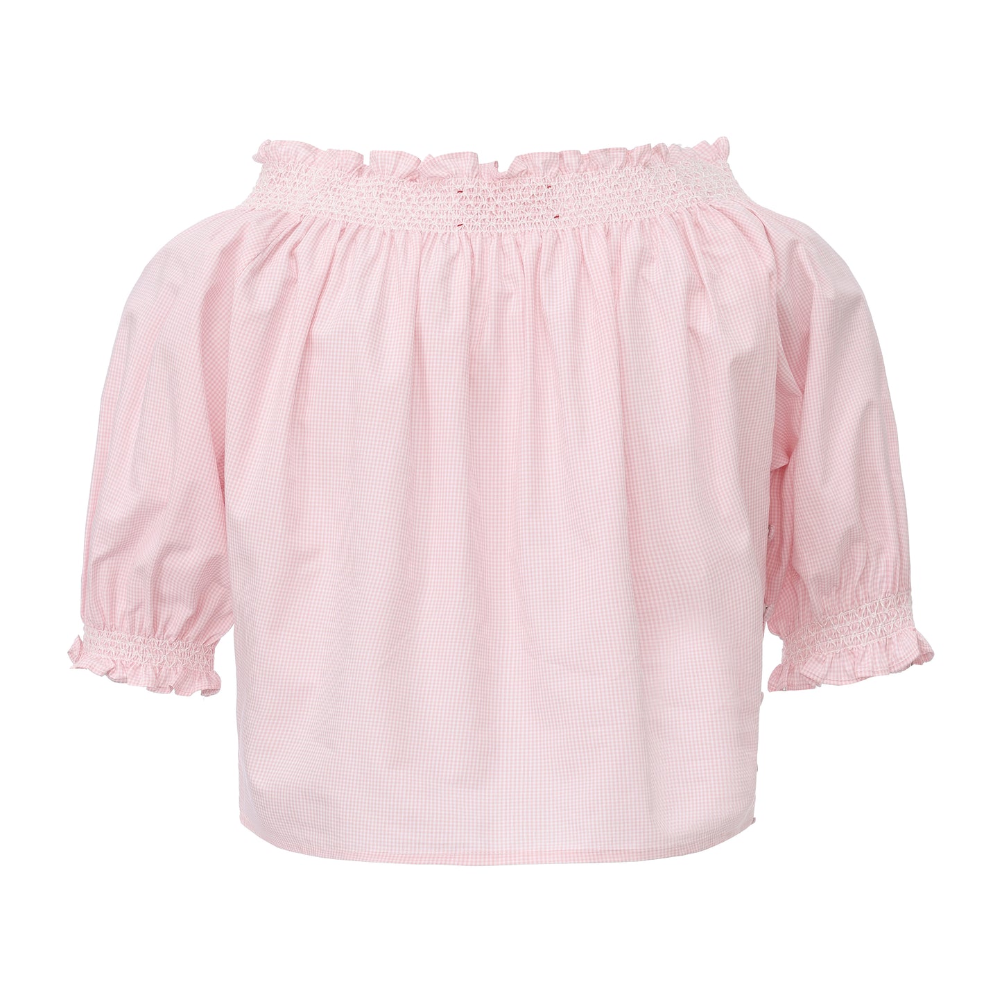Pink Gingham Marshmallow Top and Pants Set