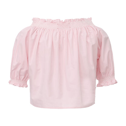 Pink Gingham Marshmallow Top and Pants Set