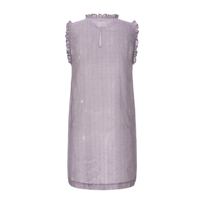 PURPLE CHECK LILI DRESS x GARBO