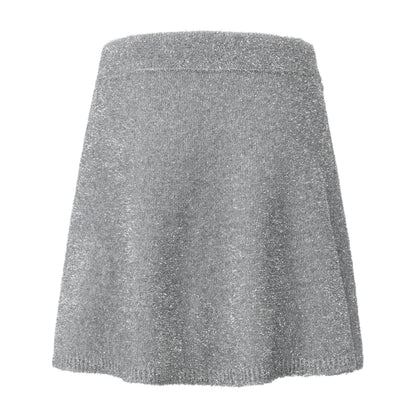 SHINY KNIT SKIRT