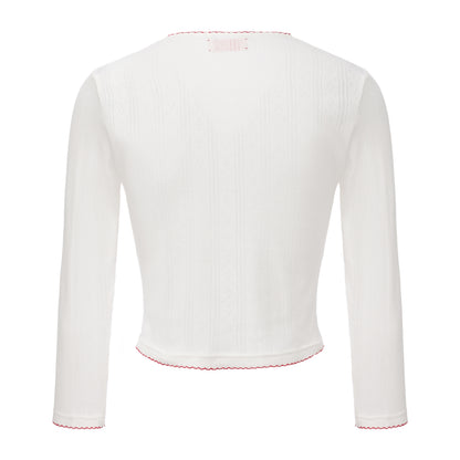 RED ROSE BRUNCH CARDIGAN