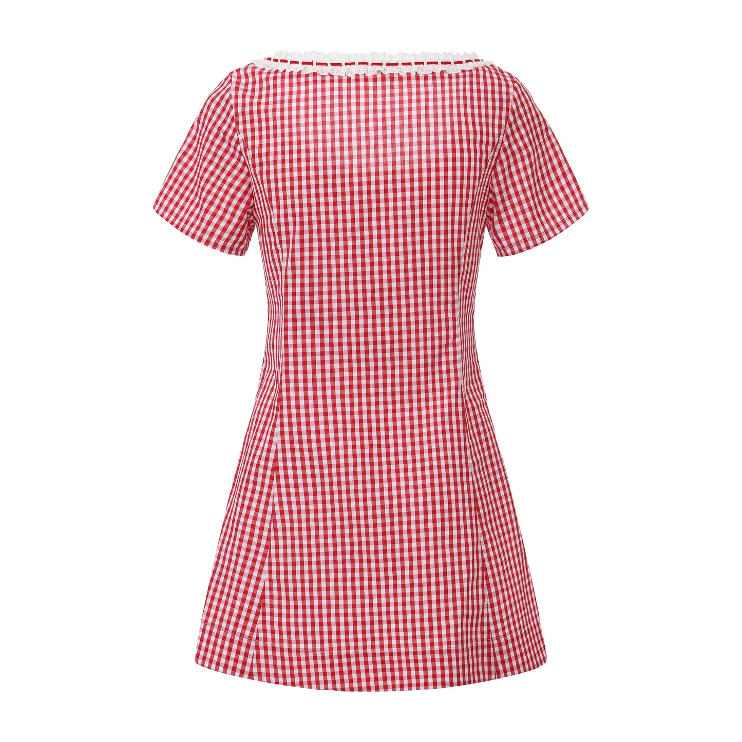 RED GINGHAM WILLOW DRESS