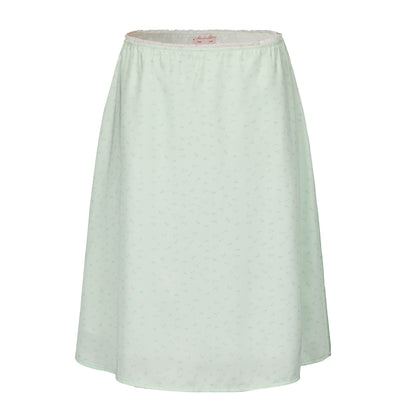 GREEN FLORAL PRINT MISTY SKIRT