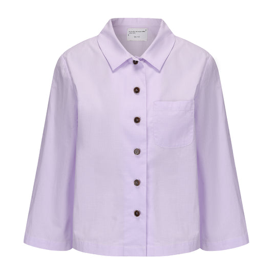 PURPLE GINGHAM MUDDLE HEAD SHIRT