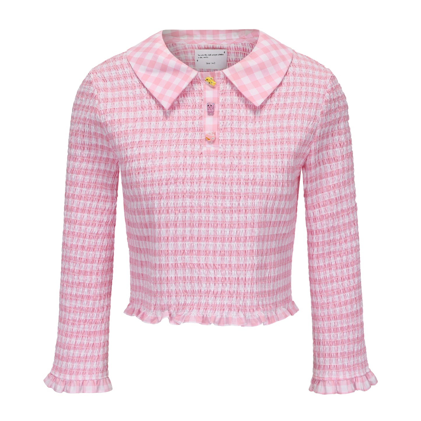 PINK GINGHAM DOROTHY POLO SHIRT