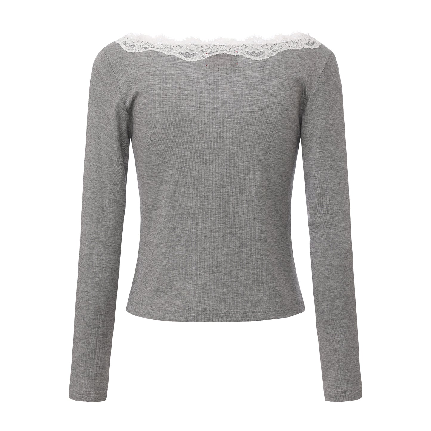 GREYSTAY V-NECK LACE-TRIMMED CARDIGAN AND FUZZY SHORTS