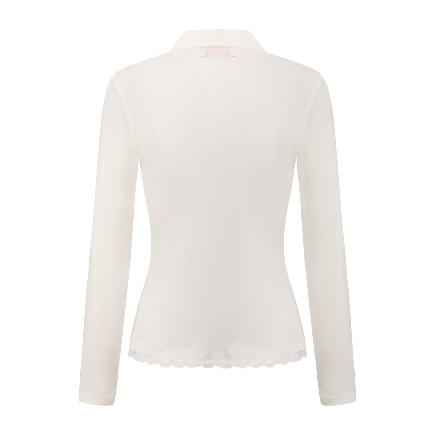 WHITE NECESSITY POLO TOP