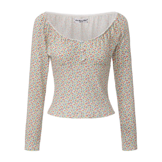 FLORAL PRINT WELL-EDUCATED TOP