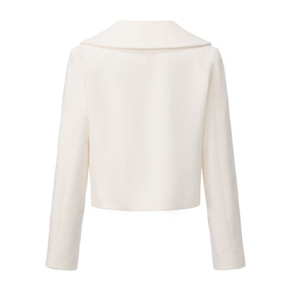 CREAM PHOEBE JACKET AND SKIRT