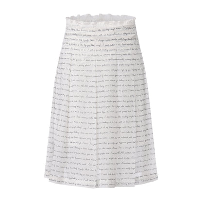 DIARY PRINT DIARY PLEATED SKIRT
