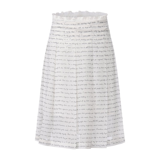 DIARY PRINT DIARY PLEATED SKIRT