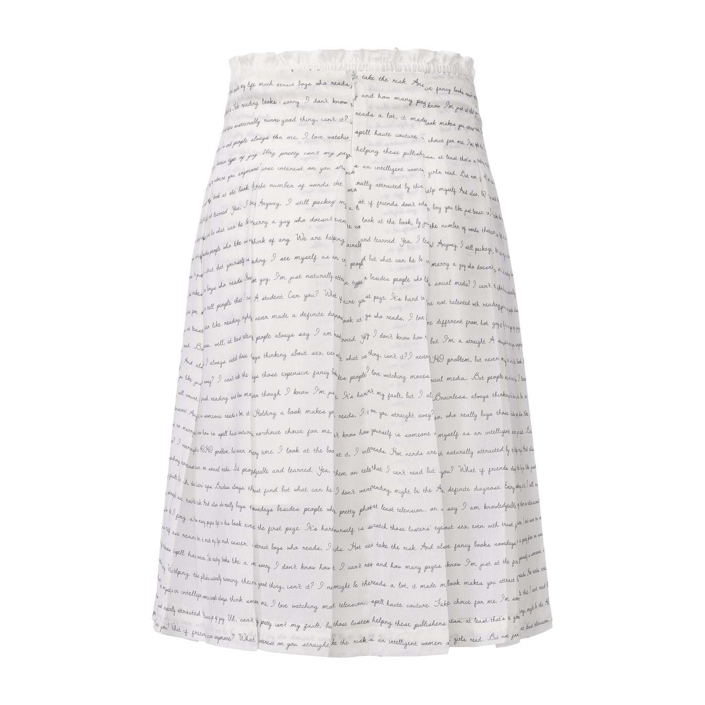 DIARY PRINT DIARY PLEATED SKIRT