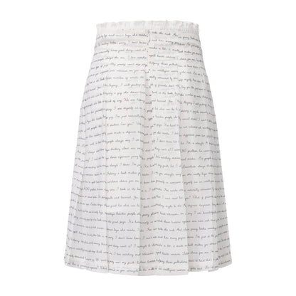 DIARY PRINT DIARY PLEATED SKIRT