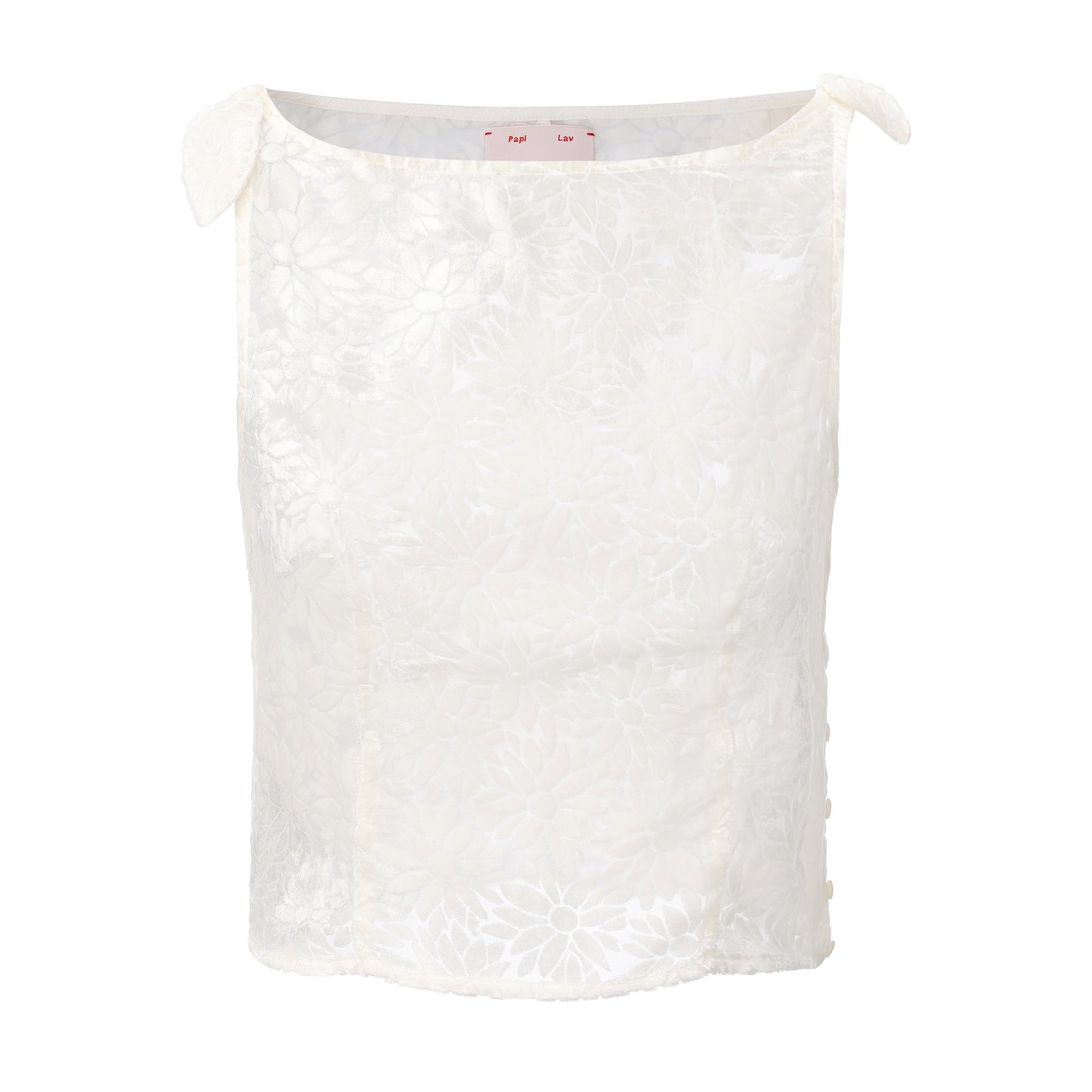 White Daisy Rosy top