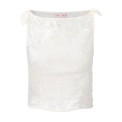 White Daisy Rosy top