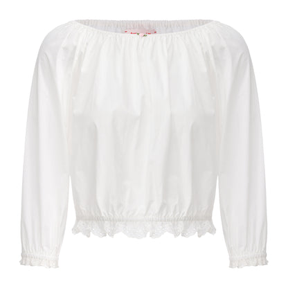 White Lounge Top and Shorts Set