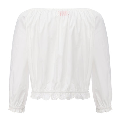 White Lounge Top and Shorts Set