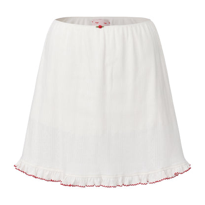 White Breezy Top + Skirt Set