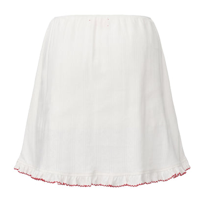White Breezy Top + Skirt Set