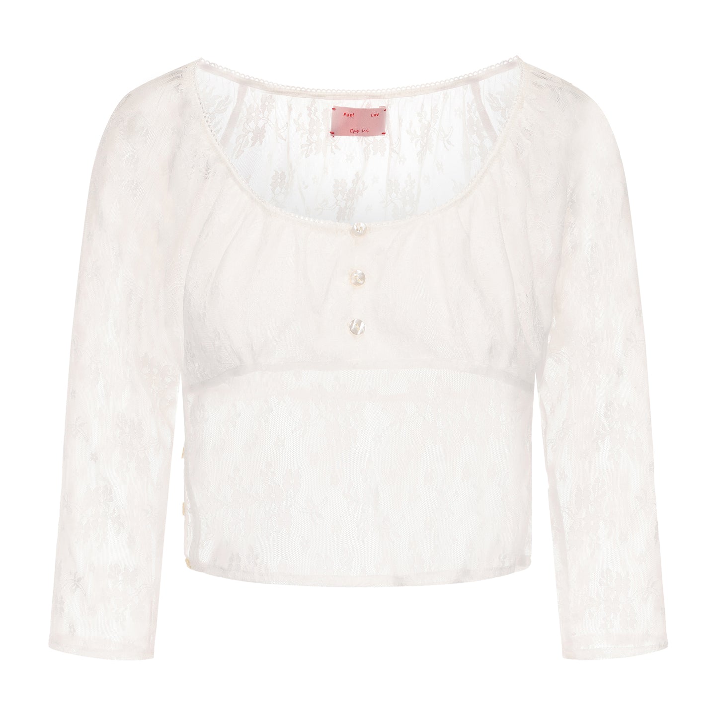 WHITE LACE JESSICA TOP